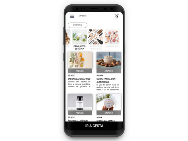 Nuevo VIP Shop – Tienda Online para la APP de tu Peluquería o Estética