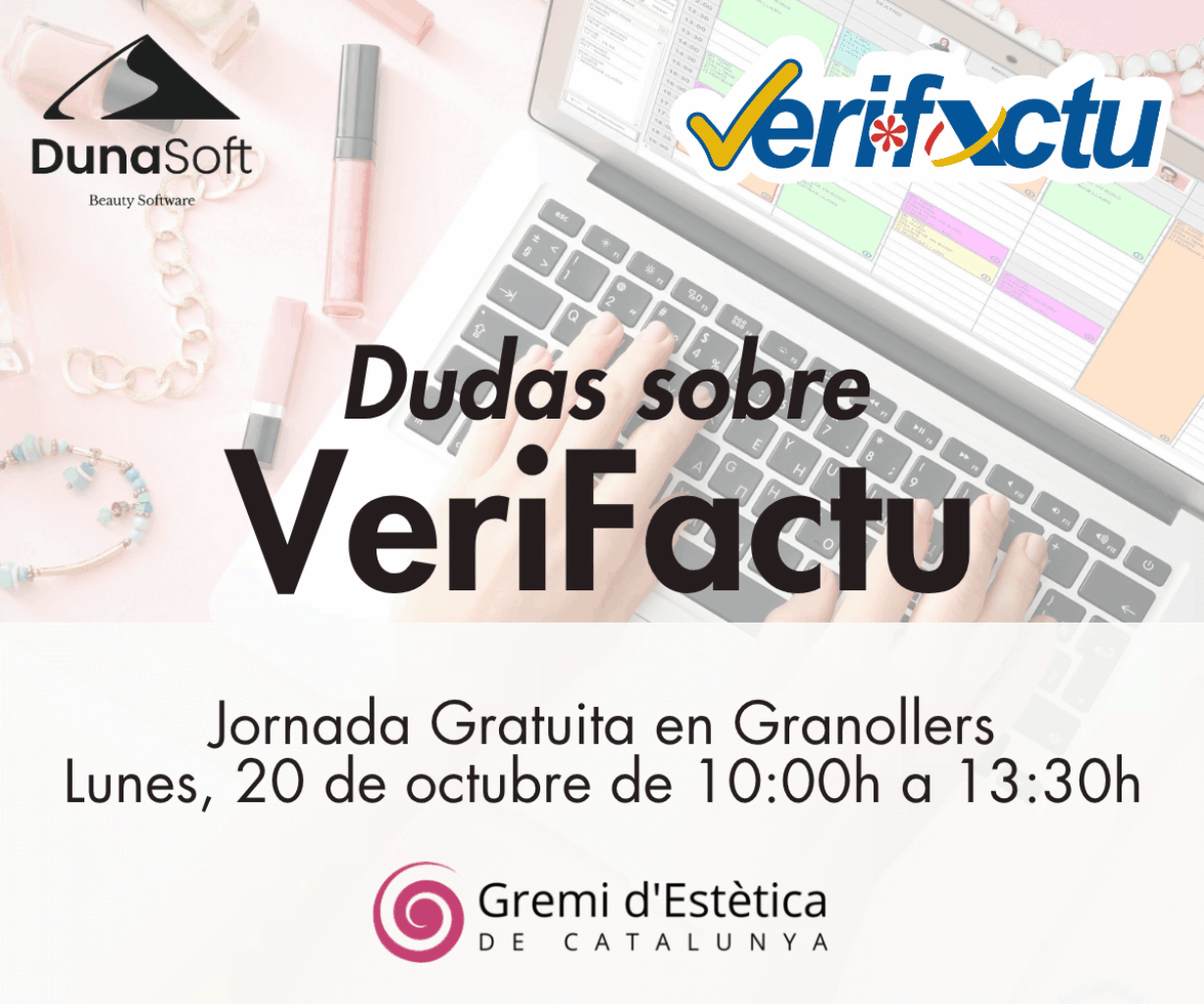 DunaSoft y Skeyndor presentan en el Gremio de Estética de Catalunya una doble jornada gratuita para profesionales del sector